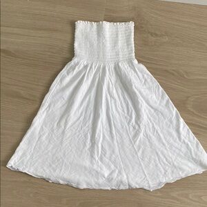 White Cotton Beach Dress